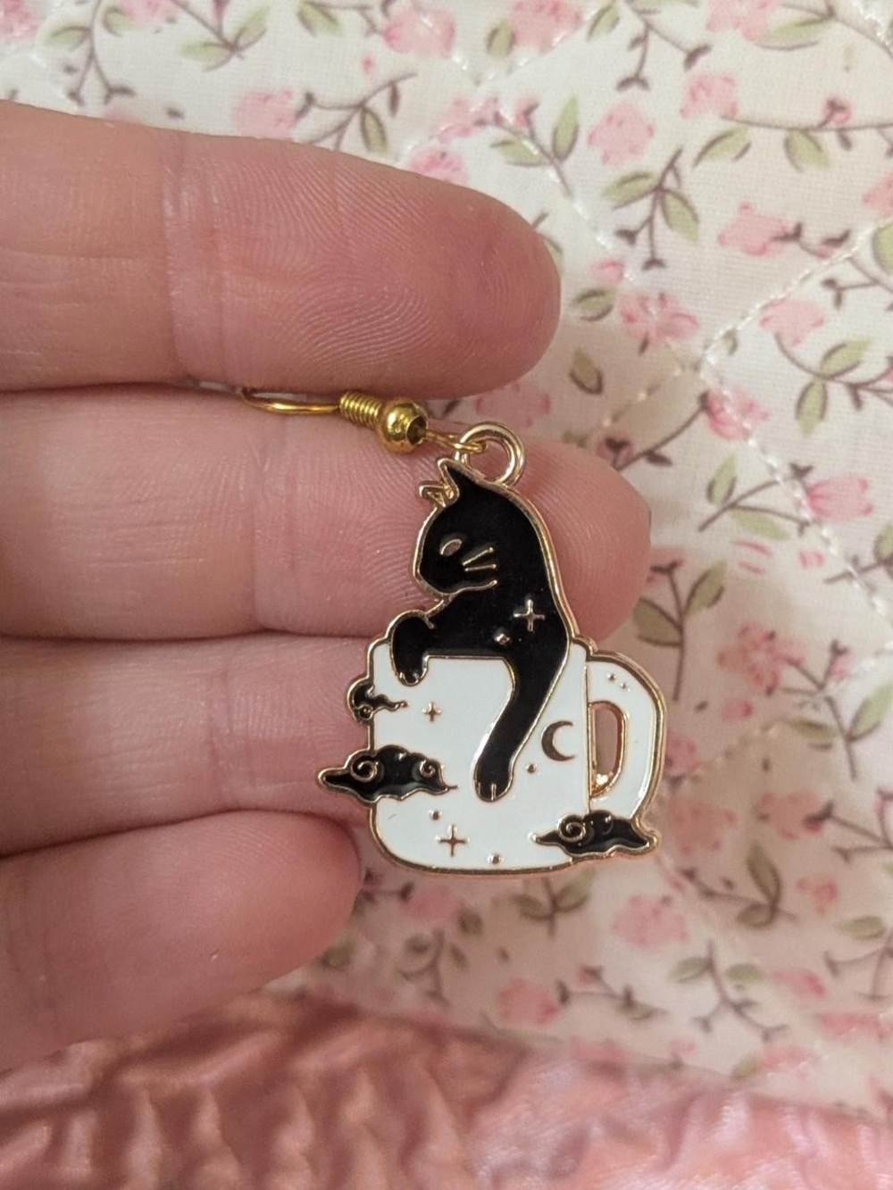 handmade cat earrings